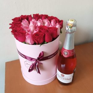 BEAUTIFUL CARNATION AND WINE