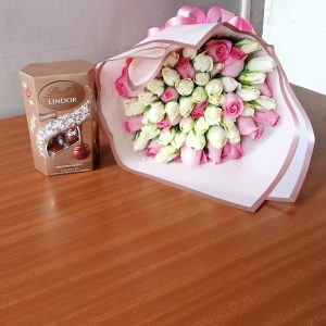 Weekend bouquet and chocolate