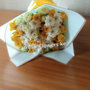 Carnations and roses bouquet