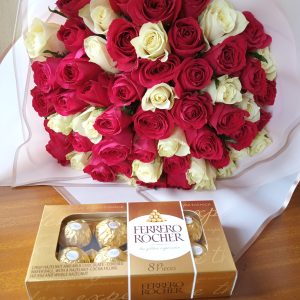 Special bouquet and chocolate