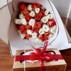 Lavish flowers and ferrero chocolate