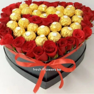 Lavish flowers and ferrero chocolate