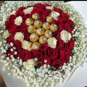 Graduation bouquet and ferrero chocolate