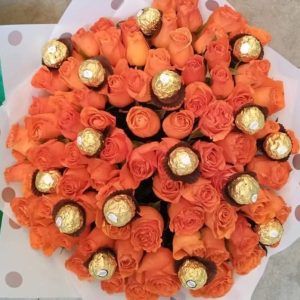Fantastic bouquet and ferrero chocolate